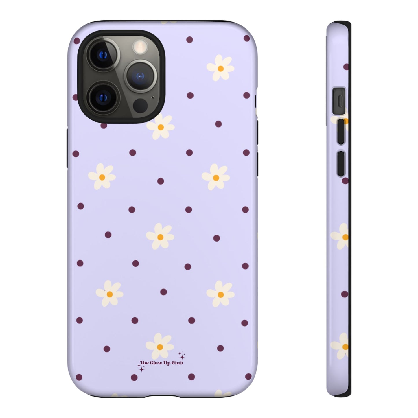 Flowers and dots purple - tough case