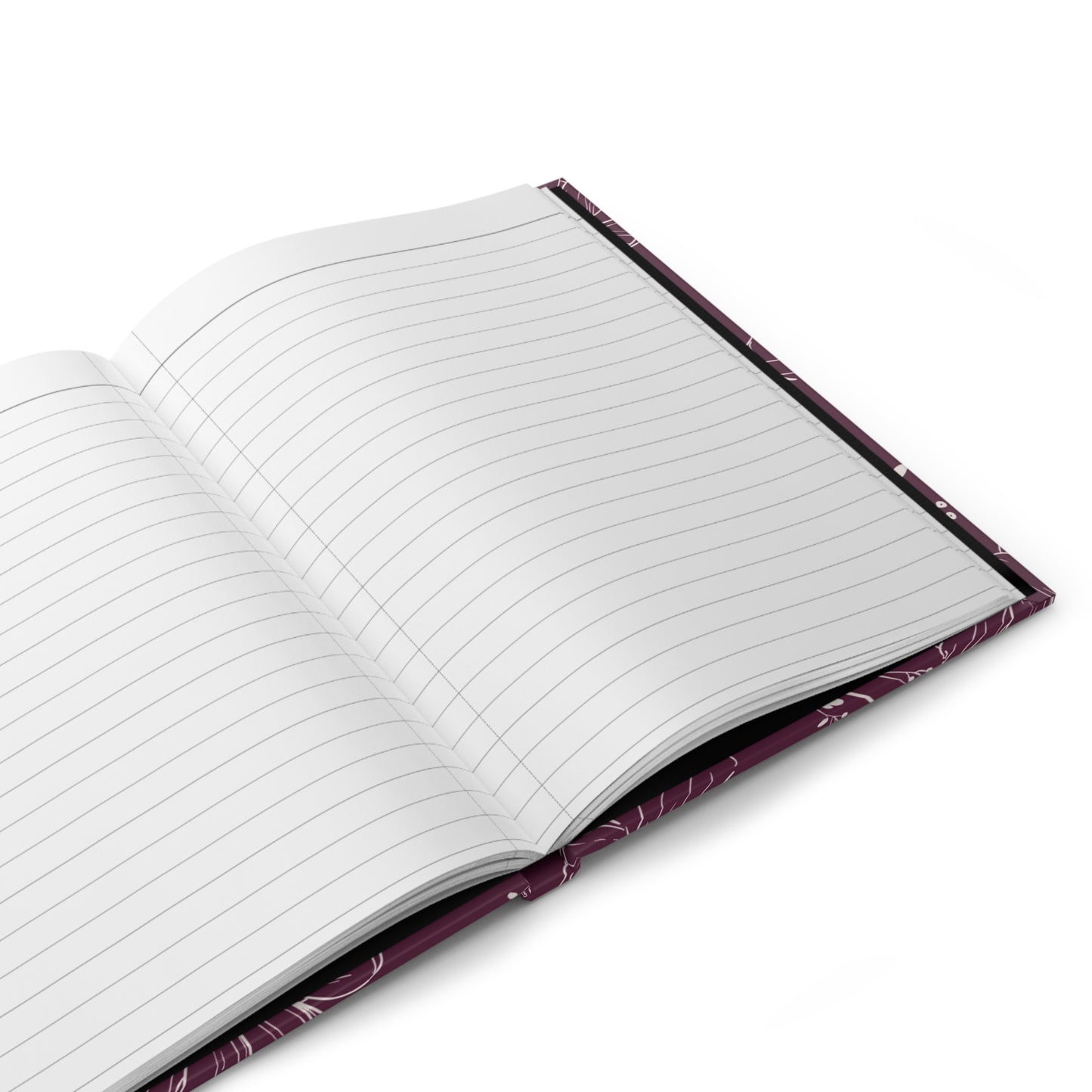 Realistic flowers burgundy Journal