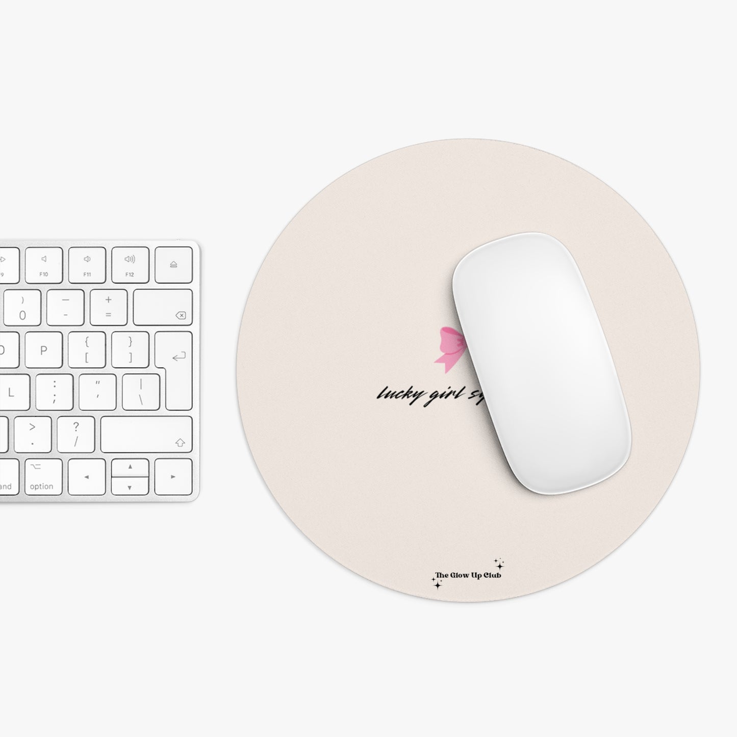 Lucky girl syndrome cream - Round Small Mouse Pad