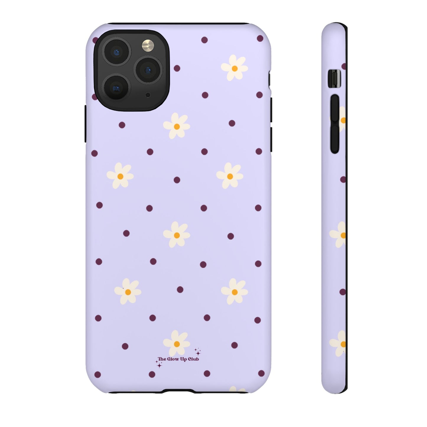 Flowers and dots purple - tough case