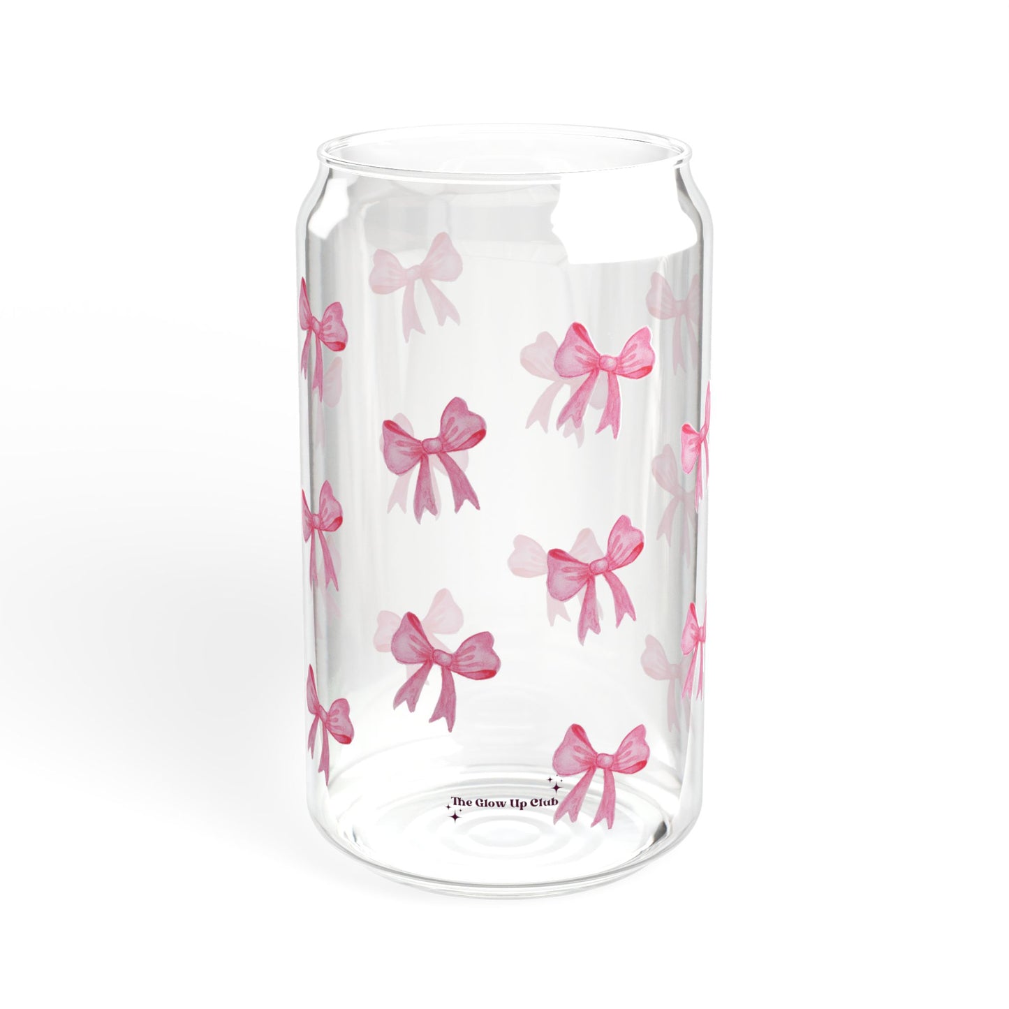 Ribbon pattern - 16 oz Glass Sipper