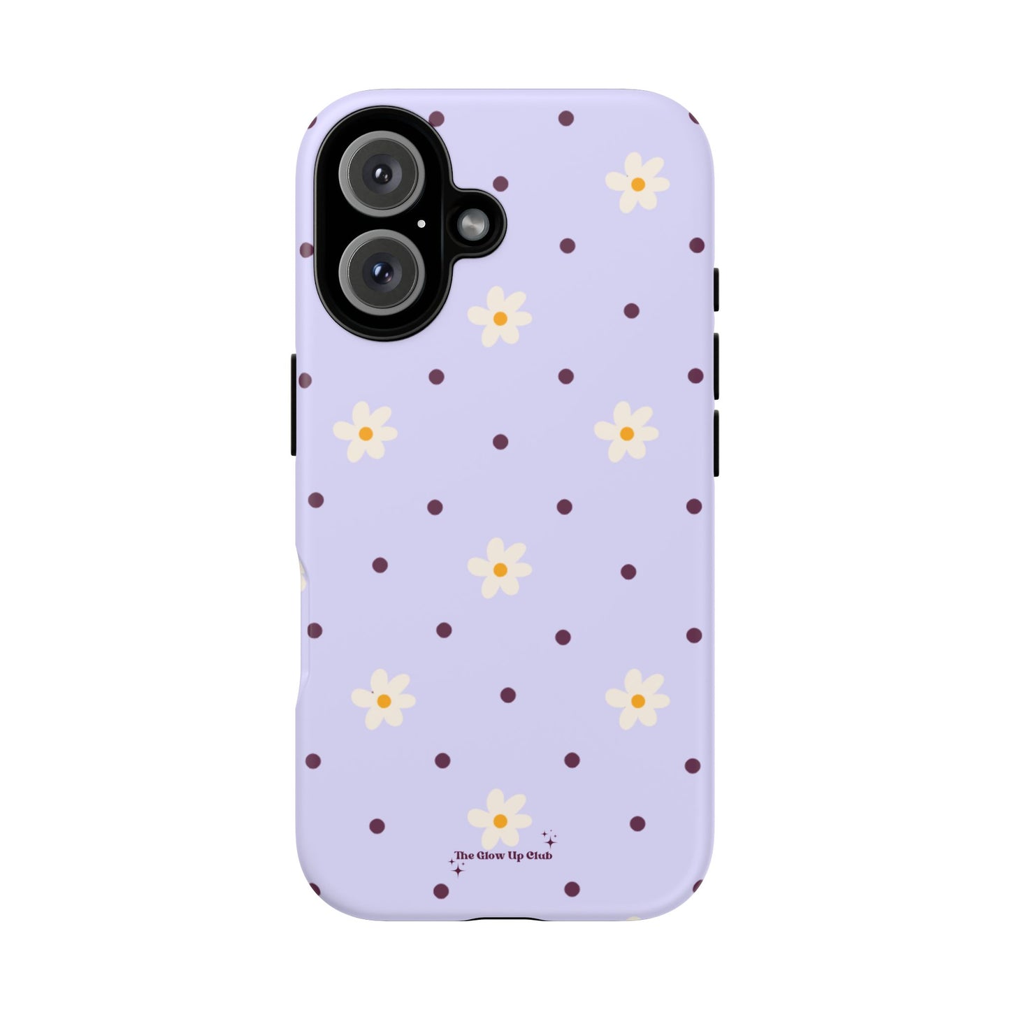 Flowers and dots purple - tough case