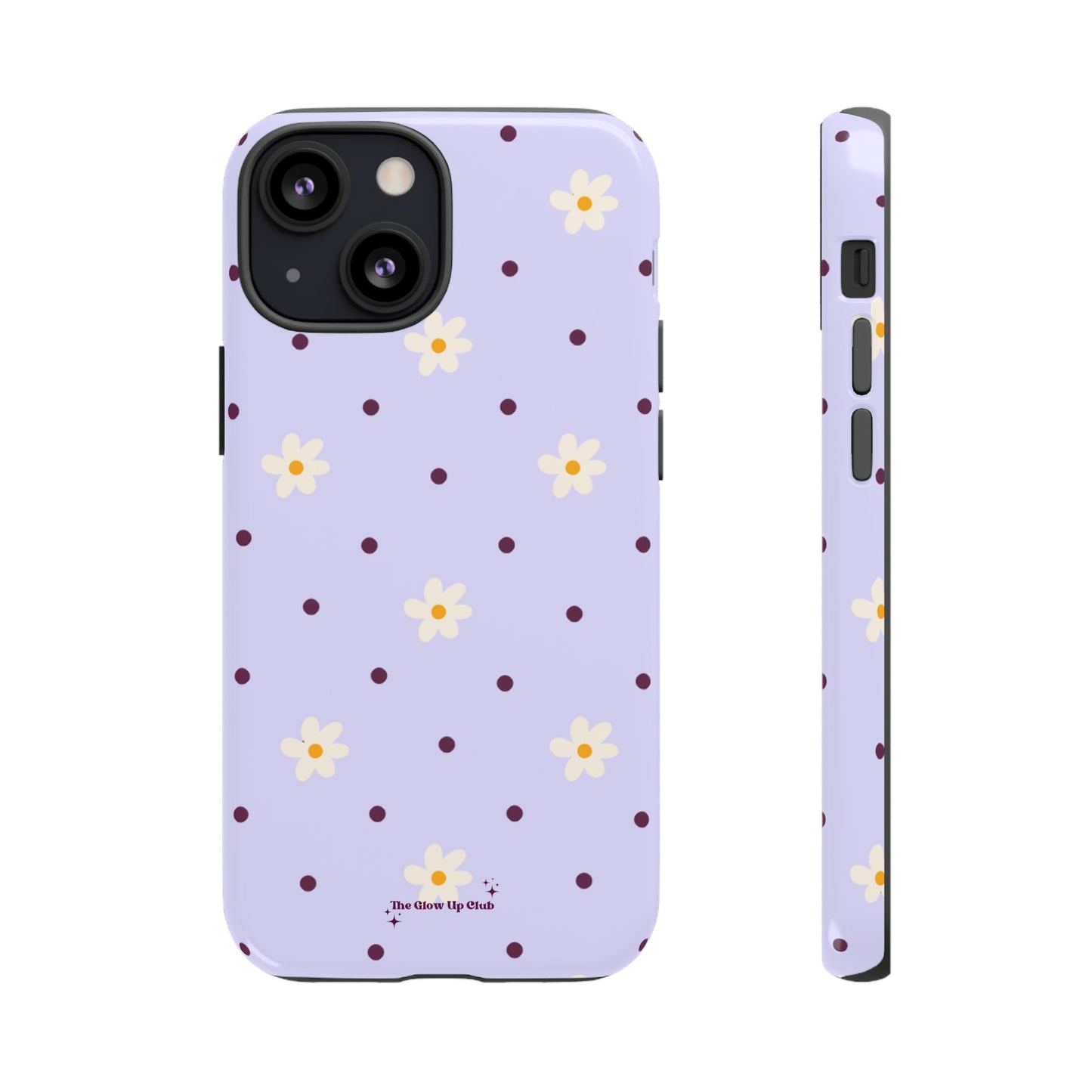 Flowers and dots purple - tough case