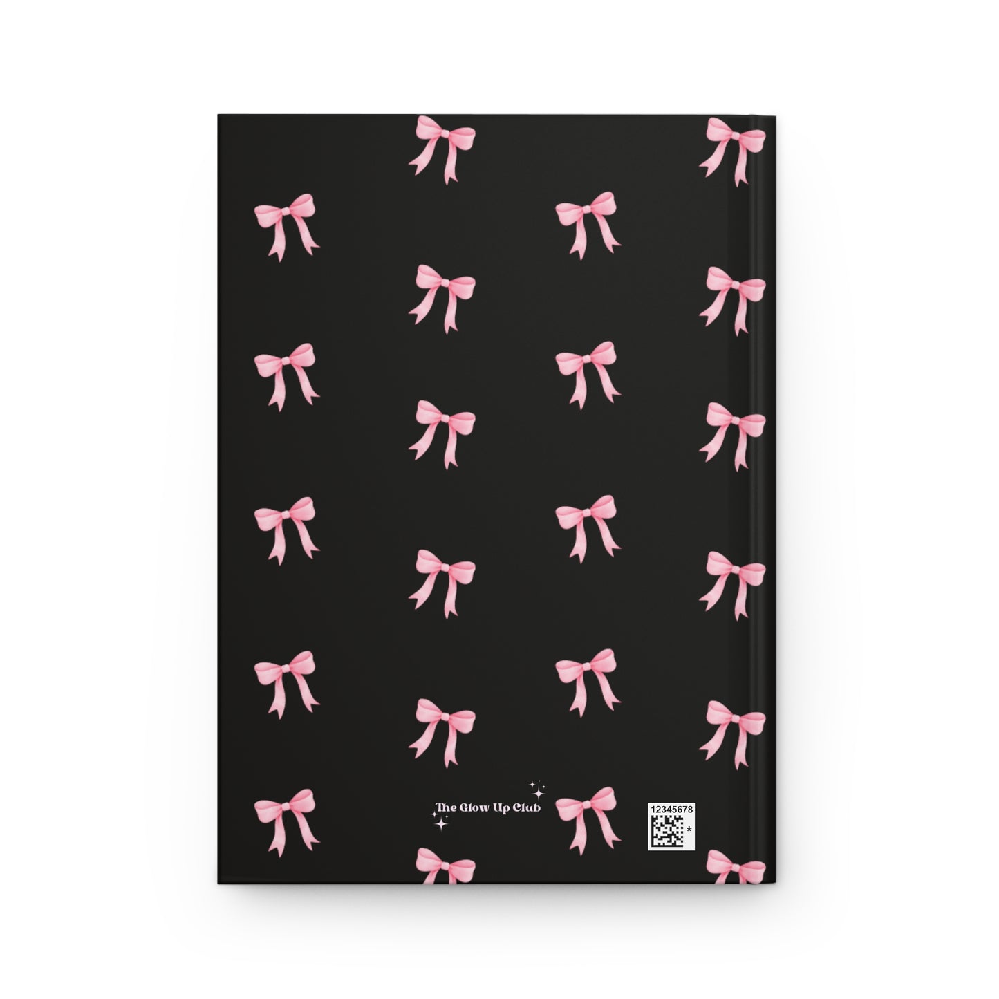 Crooked ribbon pattern black Journal