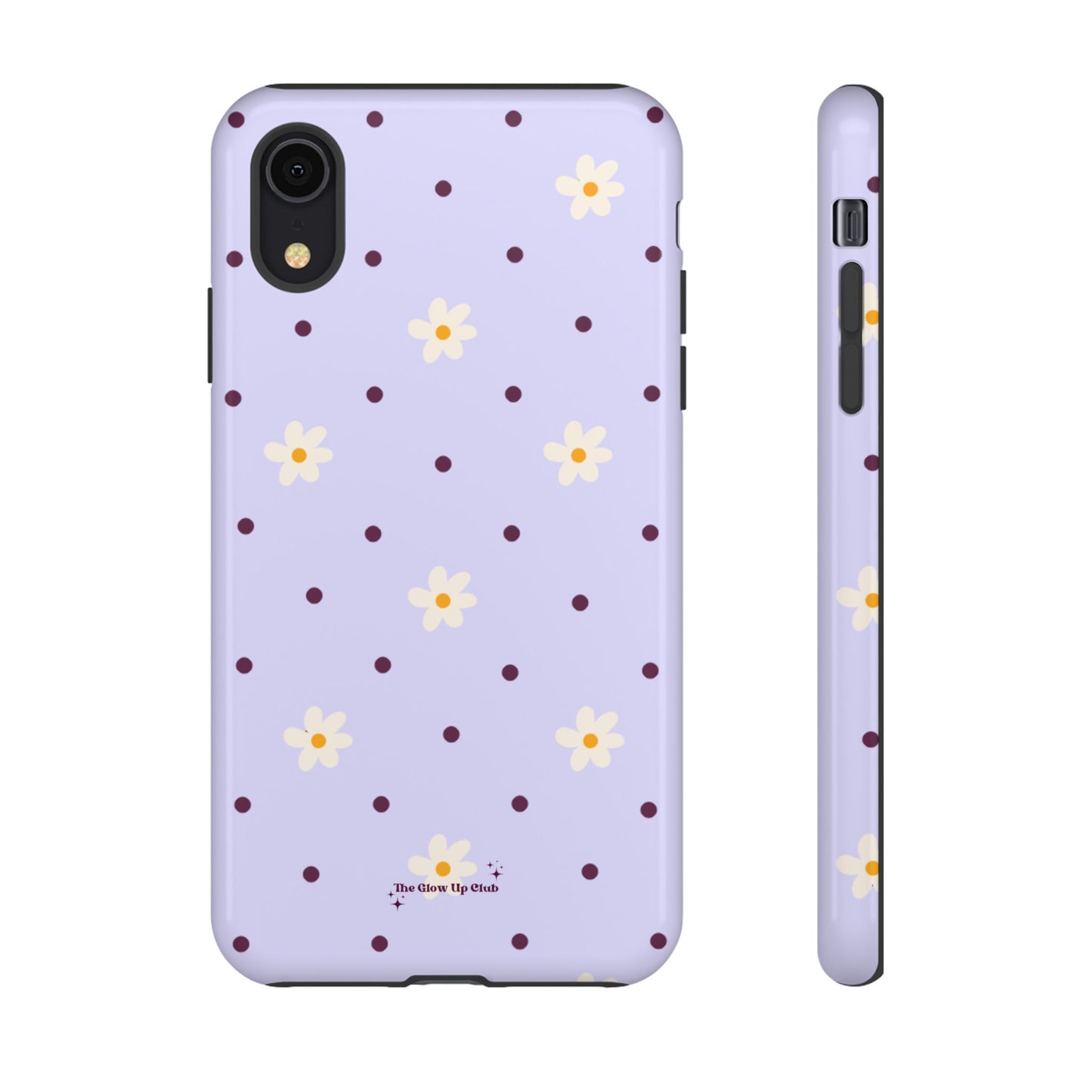 Flowers and dots purple - tough case