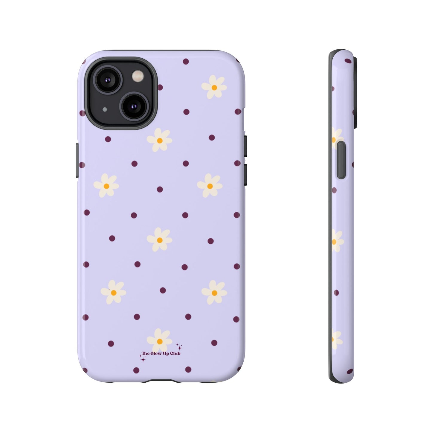 Flowers and dots purple - tough case