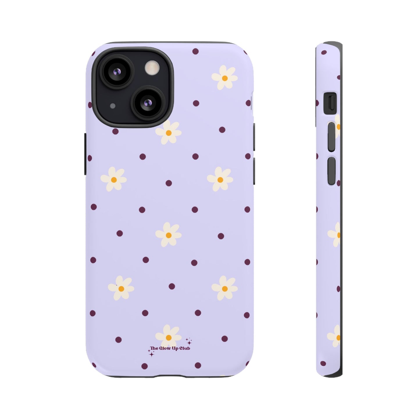 Flowers and dots purple - tough case