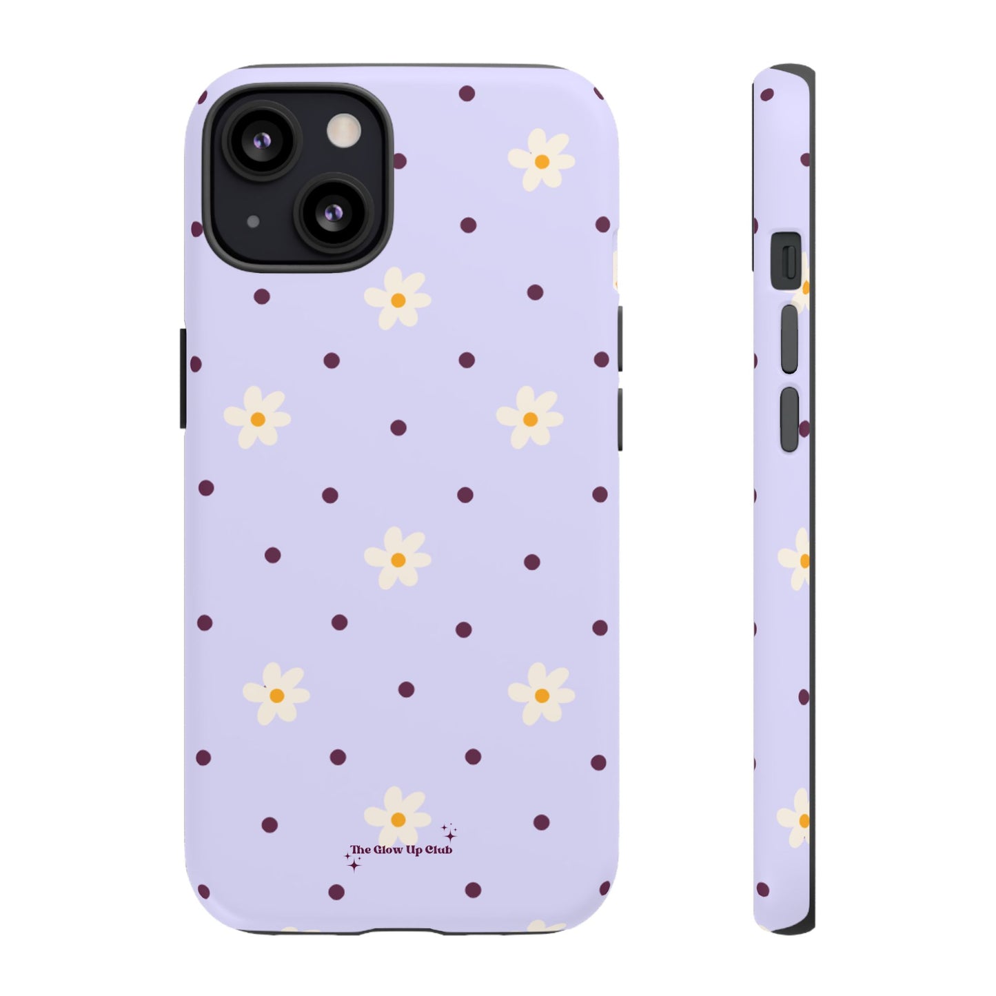 Flowers and dots purple - tough case