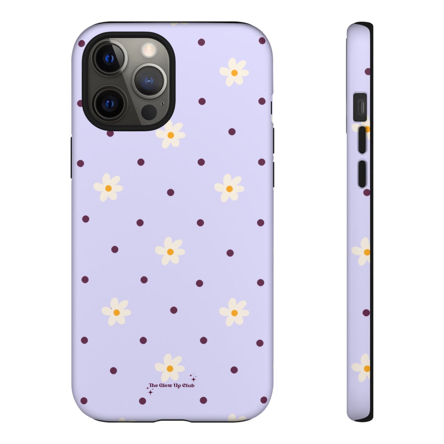 Flowers and dots purple - tough case