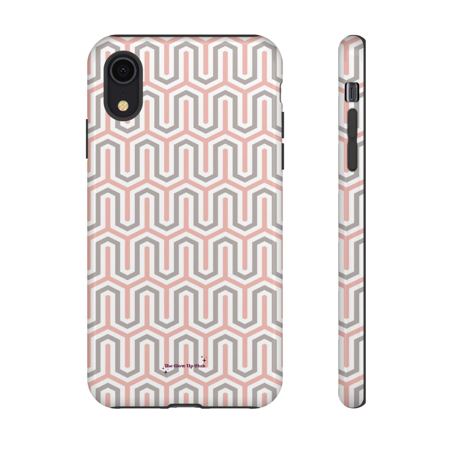 Pink grey pattern - tough case