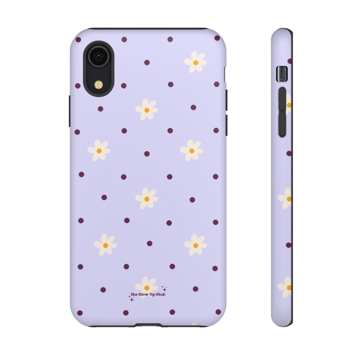 Flowers and dots purple - tough case