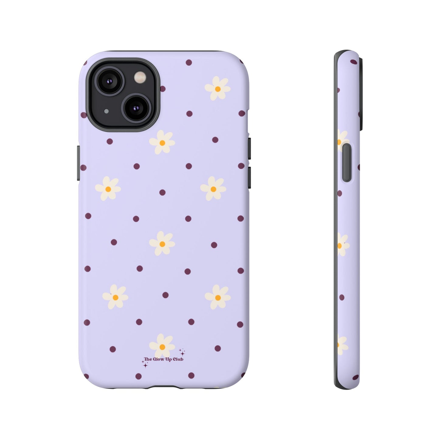 Flowers and dots purple - tough case