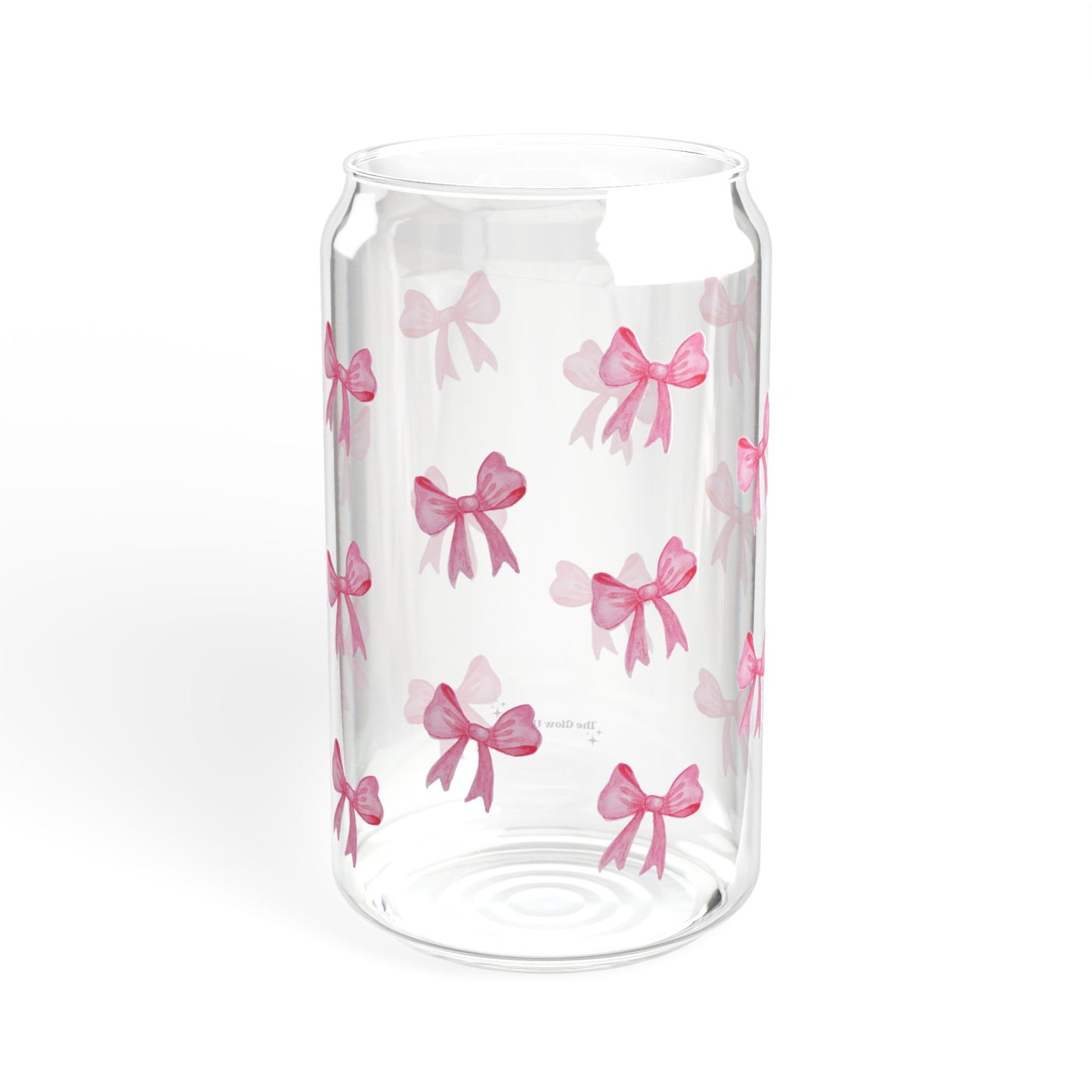 Ribbon pattern - 16 oz Glass Sipper
