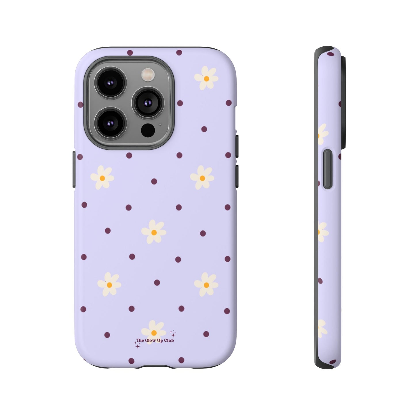 Flowers and dots purple - tough case