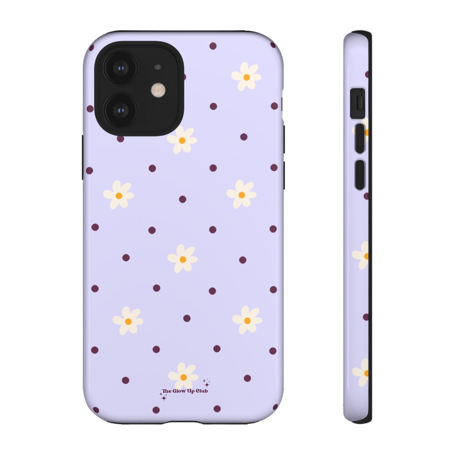 Flowers and dots purple - tough case