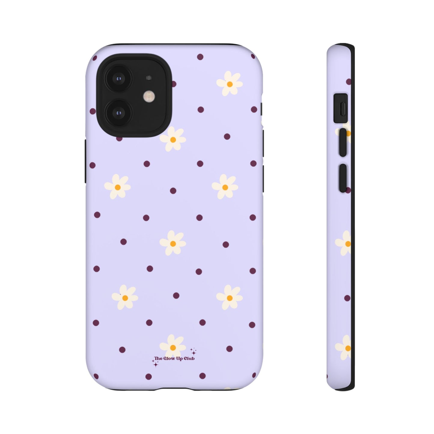 Flowers and dots purple - tough case