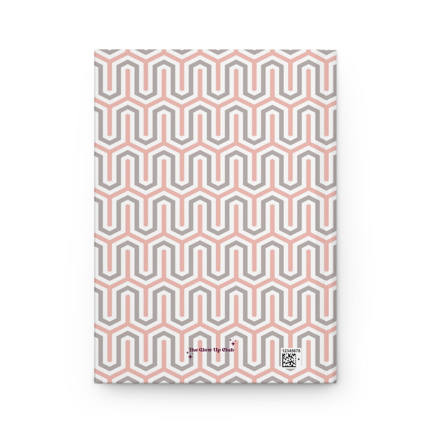 Pink grey pattern Journal
