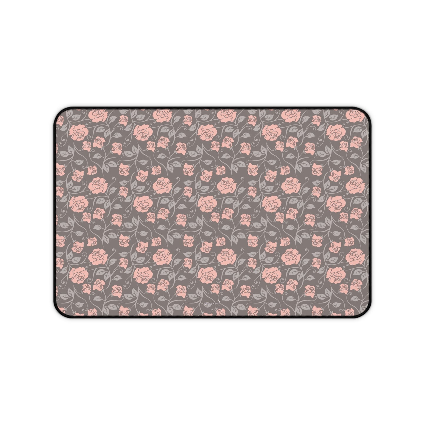 Small roses brown - Desk Mat