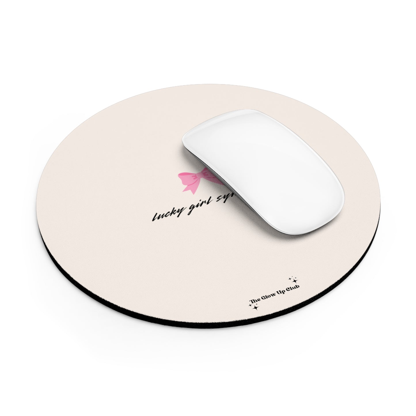 Lucky girl syndrome cream - Round Small Mouse Pad