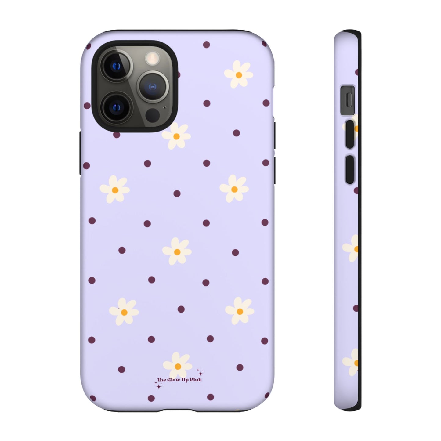 Flowers and dots purple - tough case