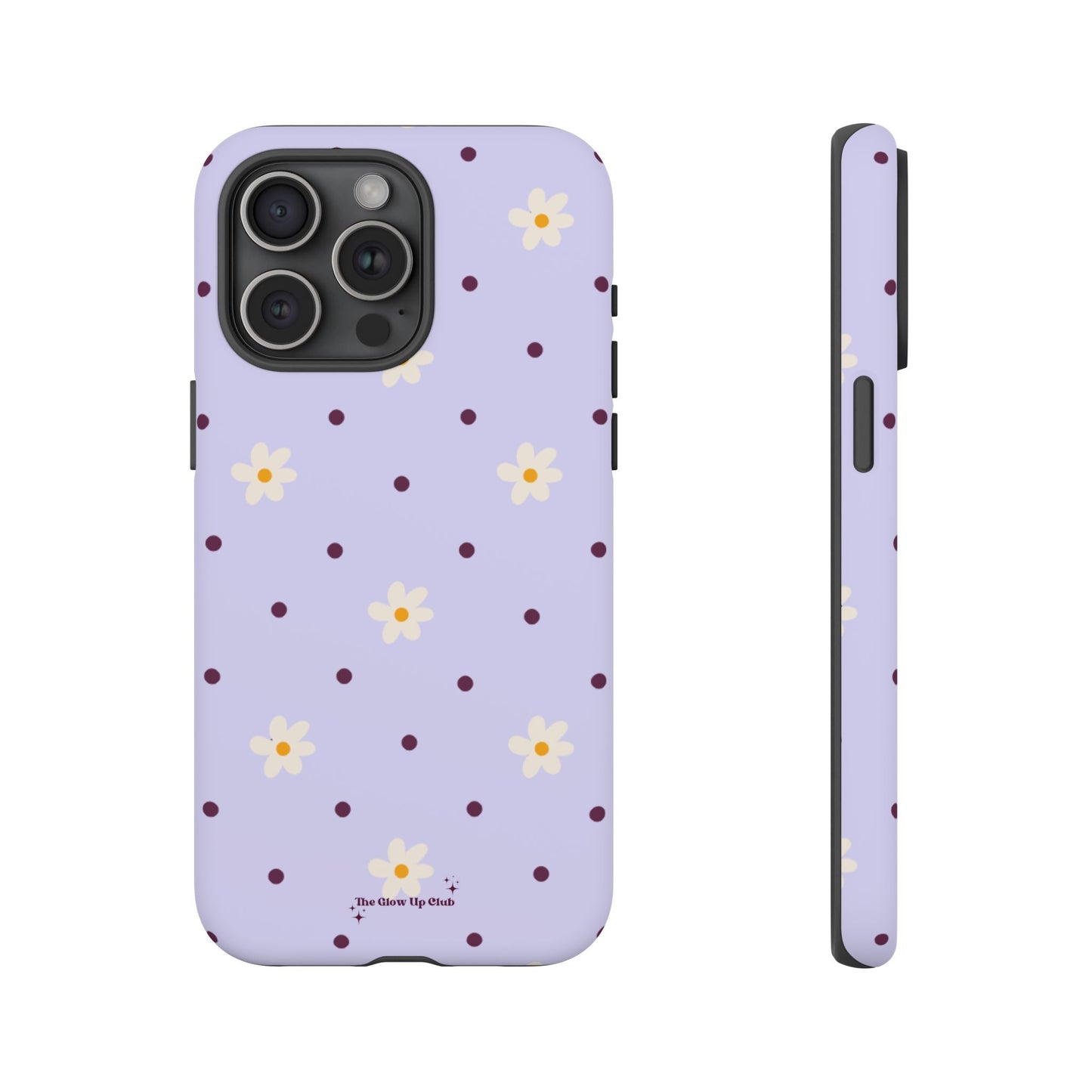 Flowers and dots purple - tough case