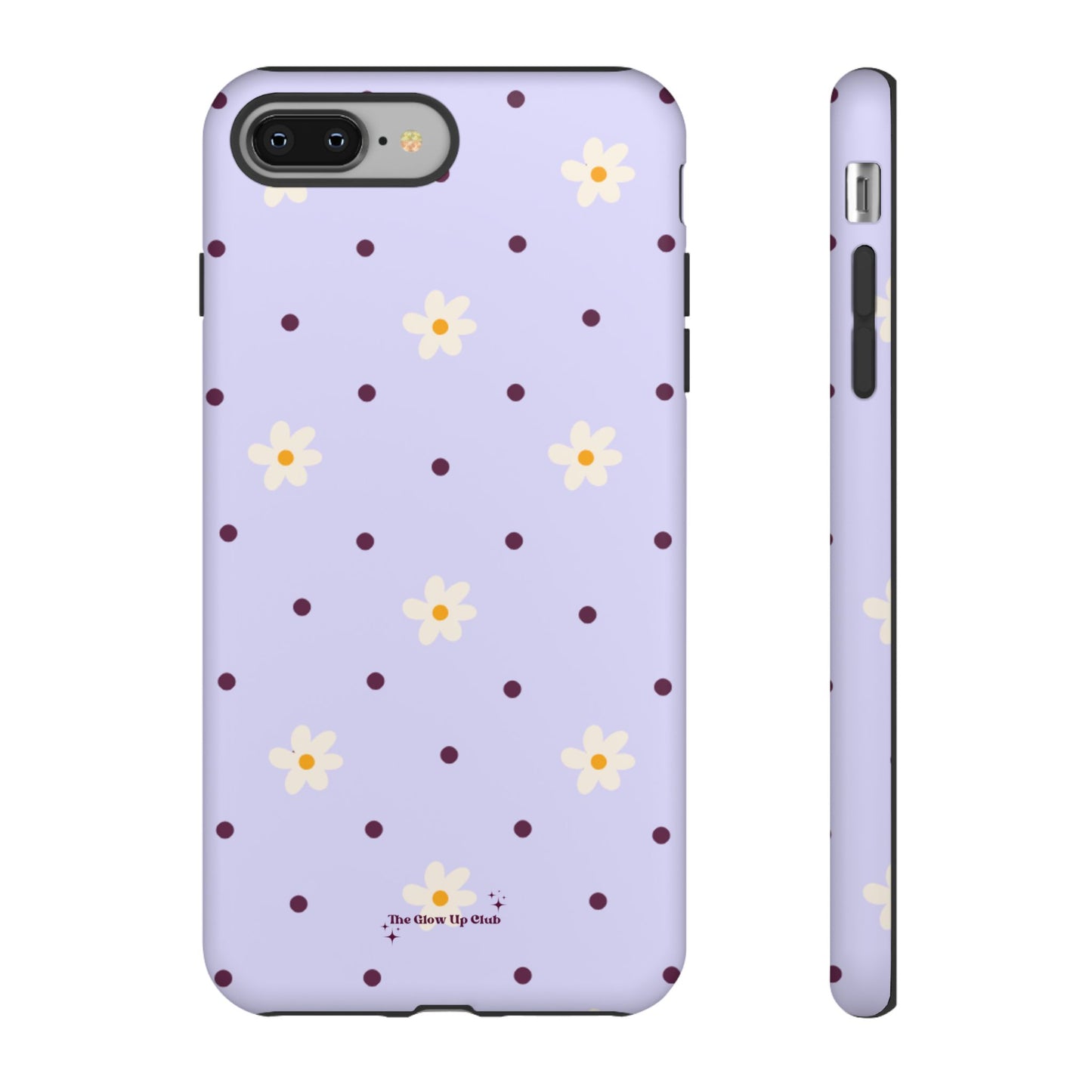 Flowers and dots purple - tough case
