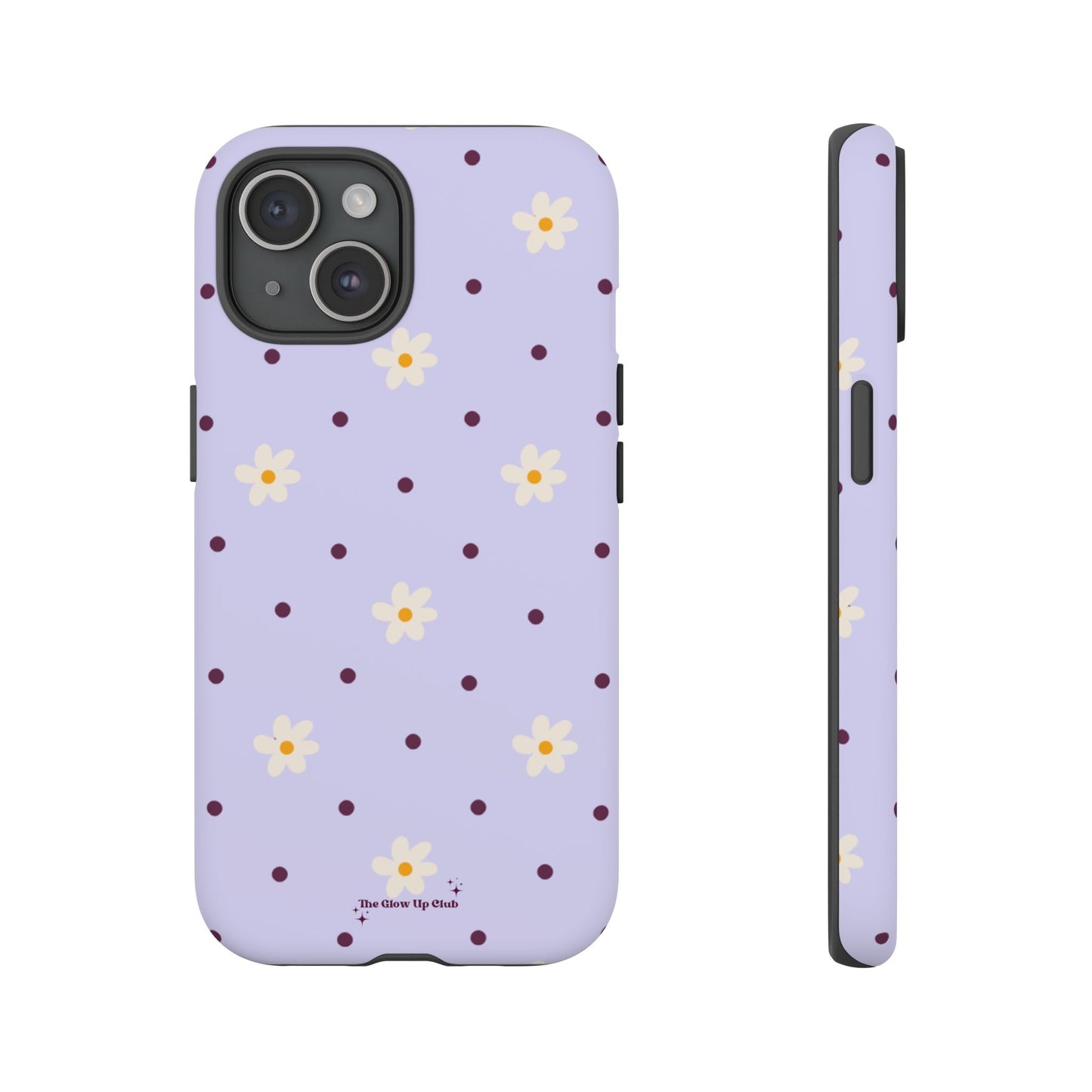 Flowers and dots purple - tough case