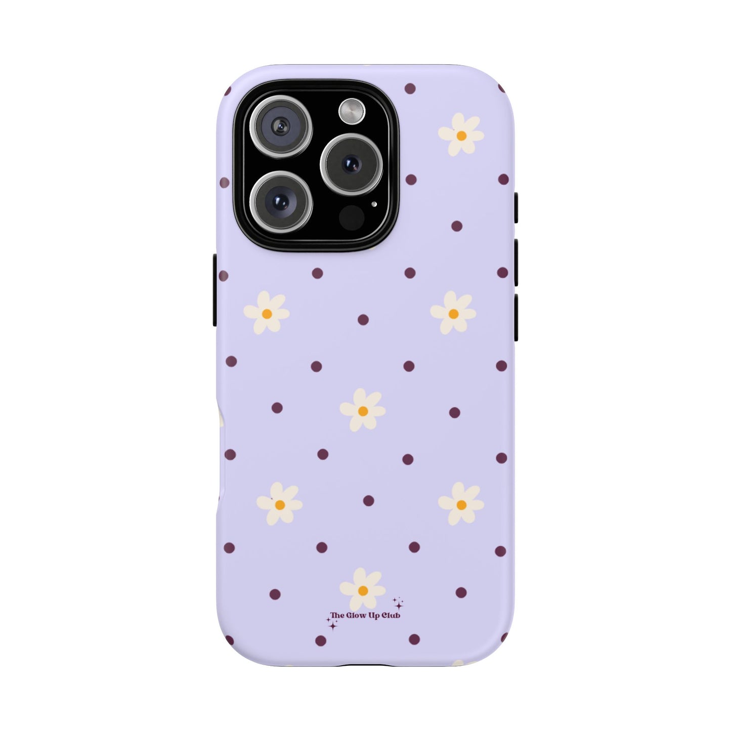 Flowers and dots purple - tough case