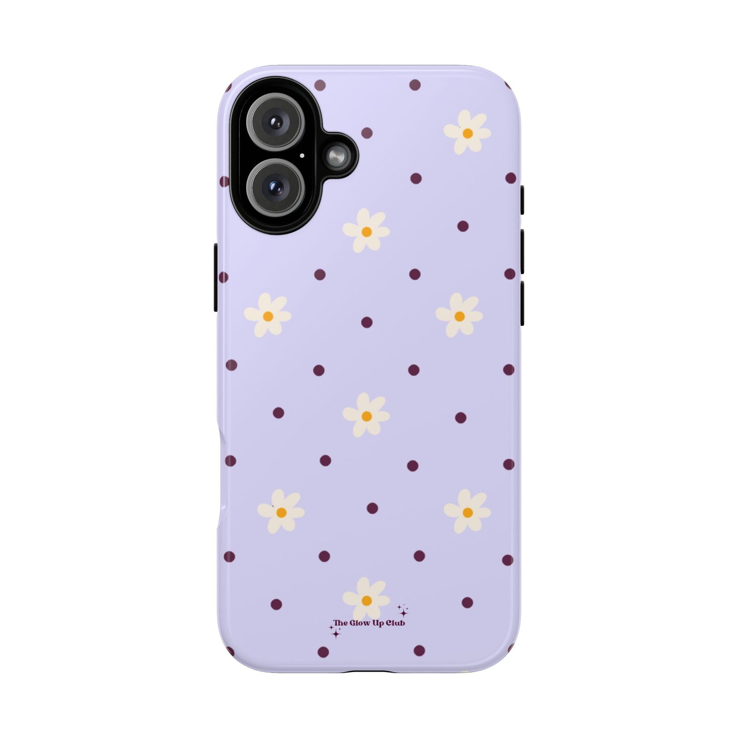 Flowers and dots purple - tough case