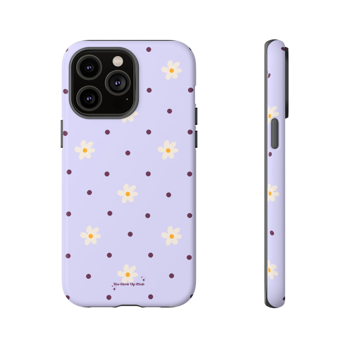 Flowers and dots purple - tough case