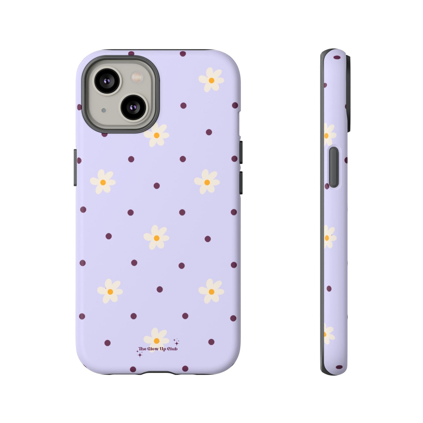 Flowers and dots purple - tough case