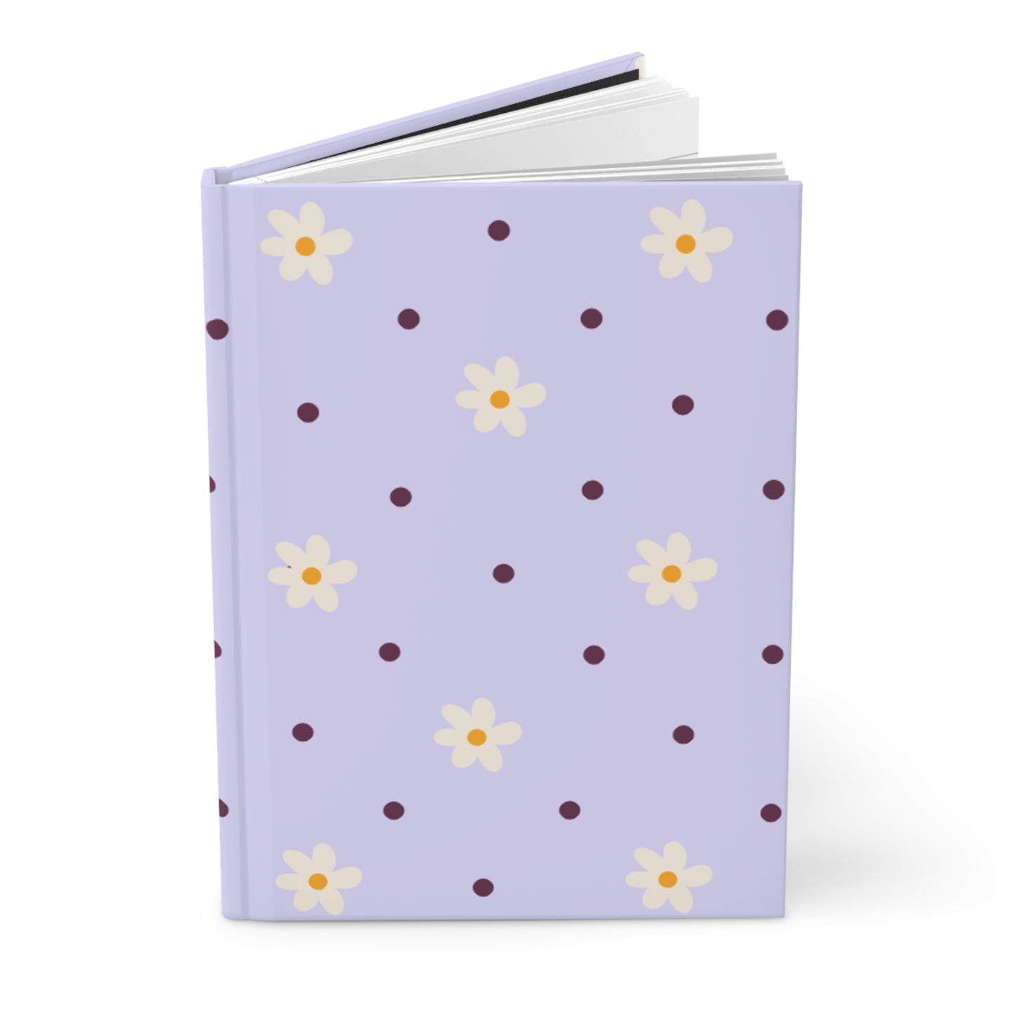 Flowers and dots purple Journal