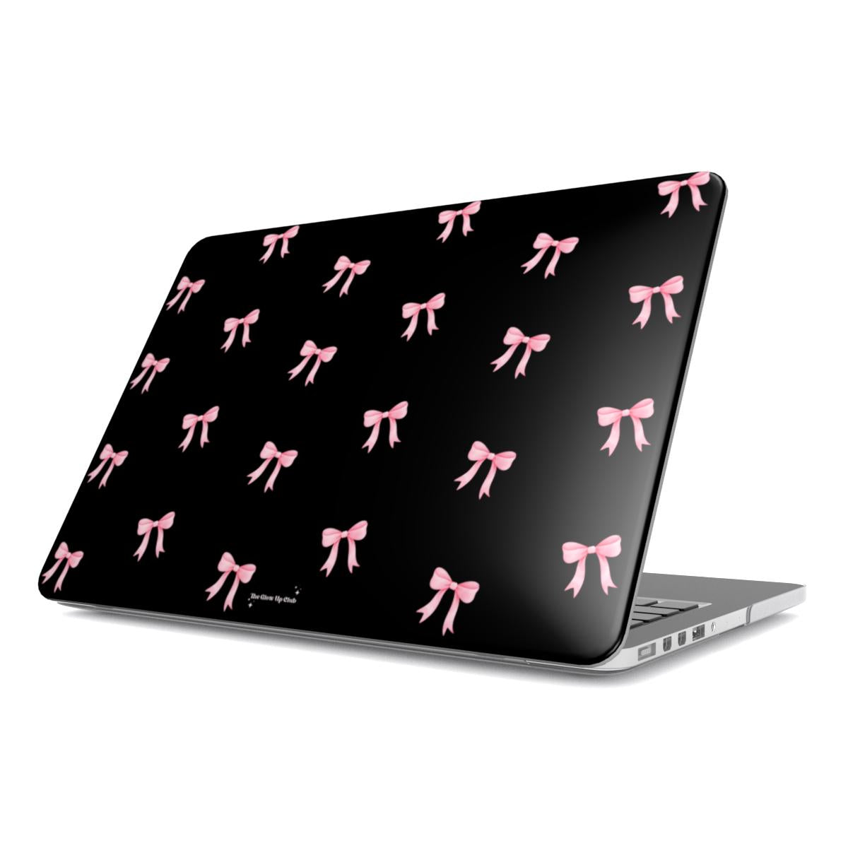 Crooked ribbons black MacBook Case
