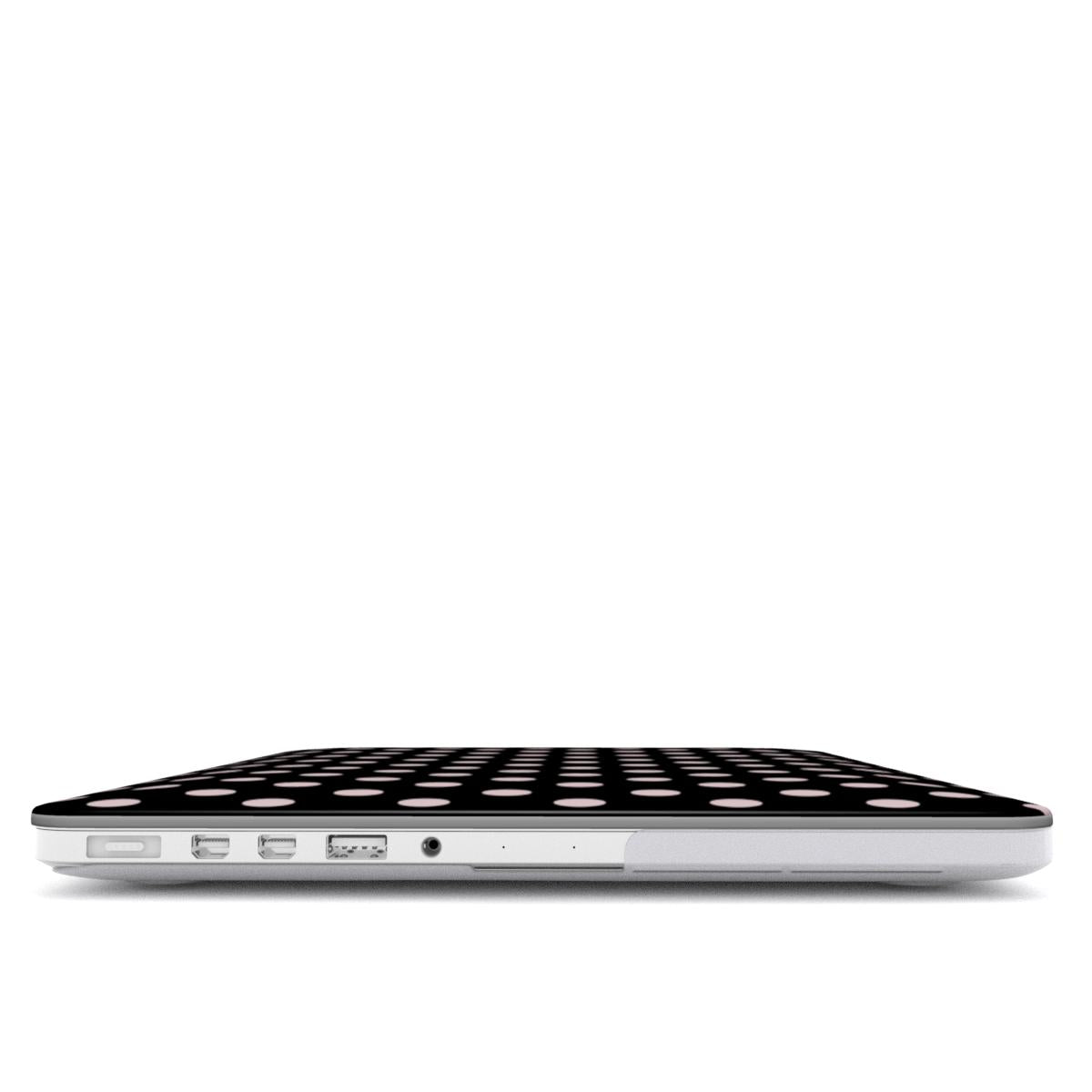 Black dots MacBook Case