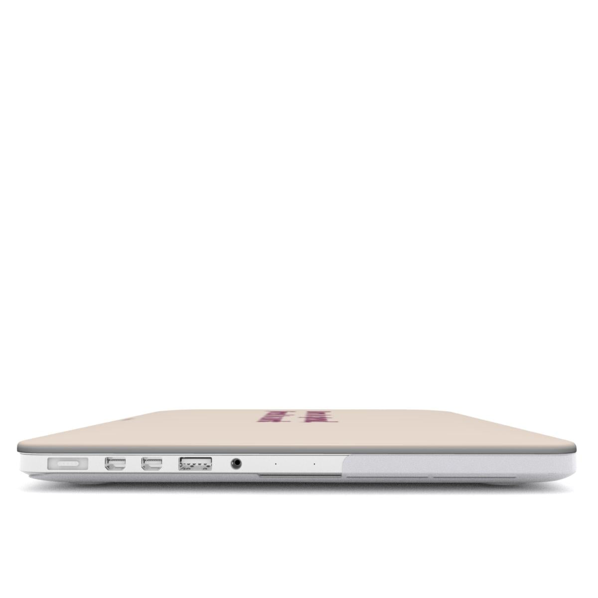 Born to spend, forced to work cream MacBook Case