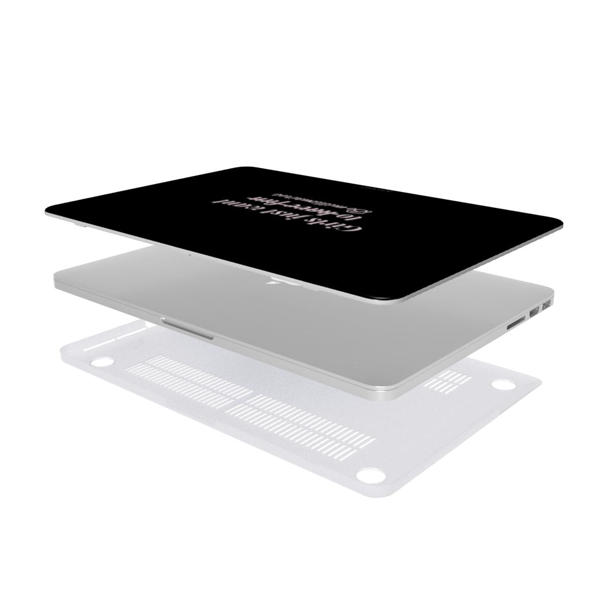 Girls just want to be millionaires black MacBook Case