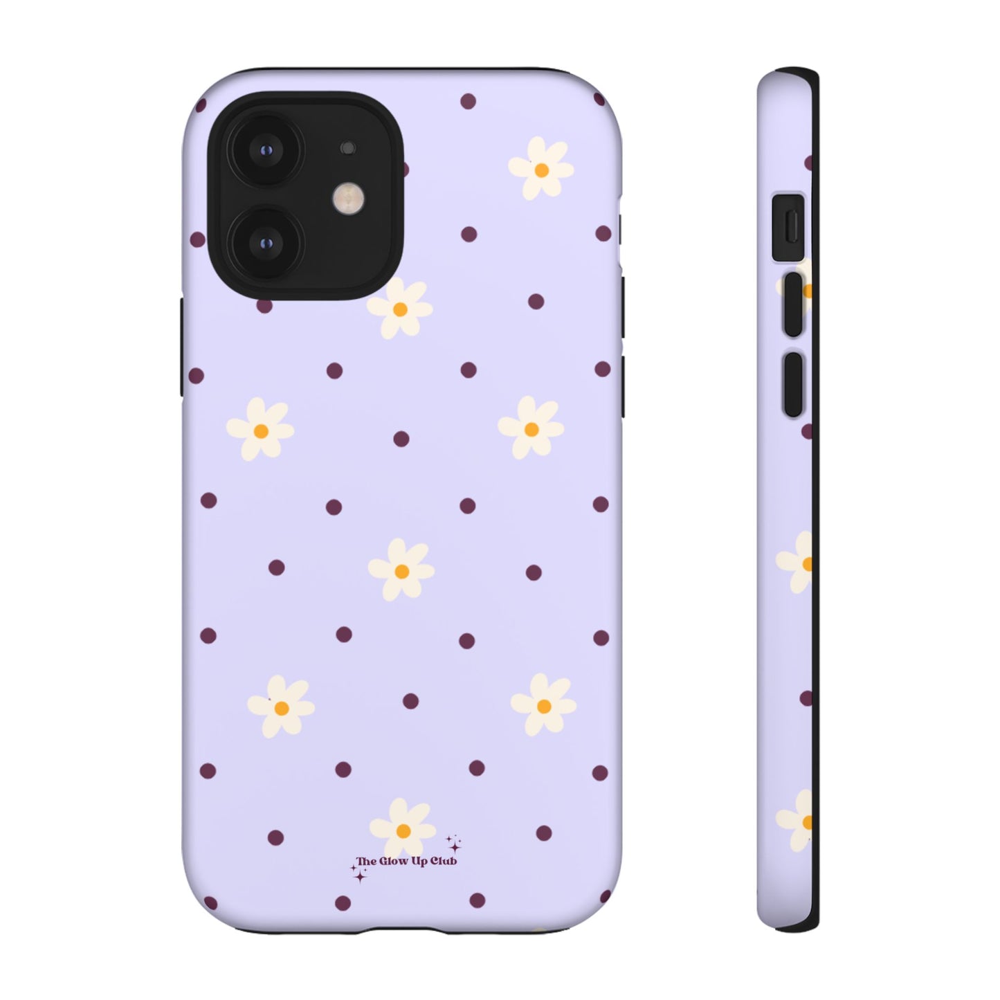 Flowers and dots purple - tough case