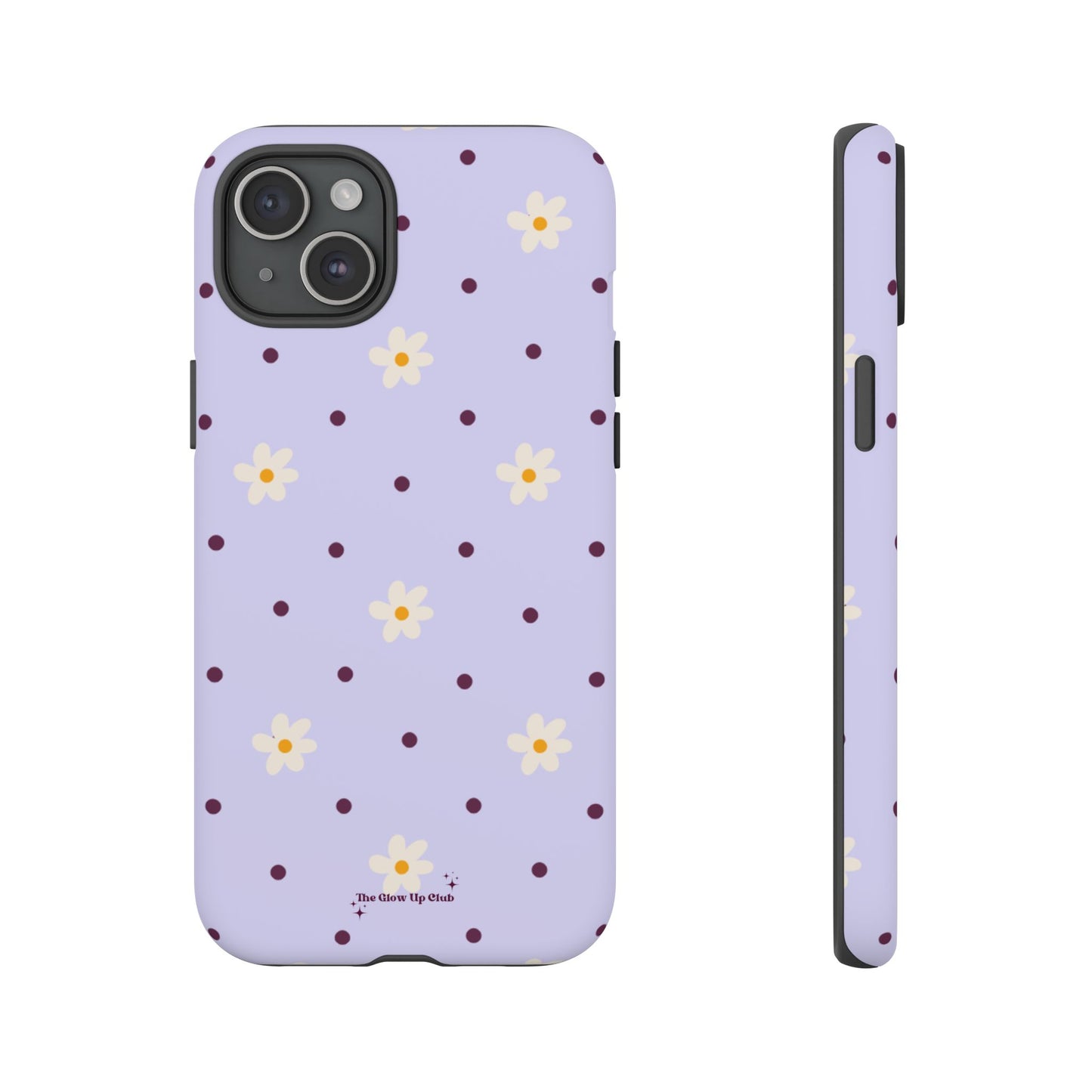 Flowers and dots purple - tough case