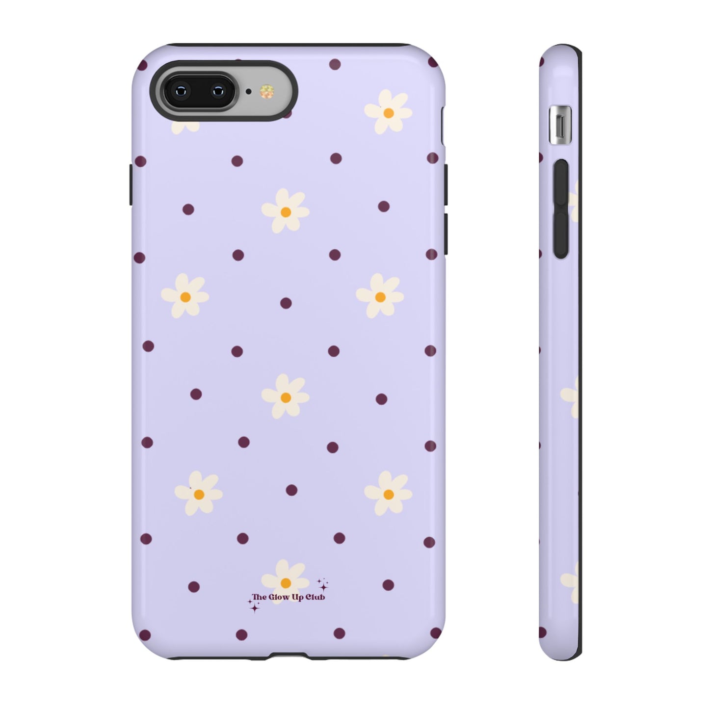 Flowers and dots purple - tough case