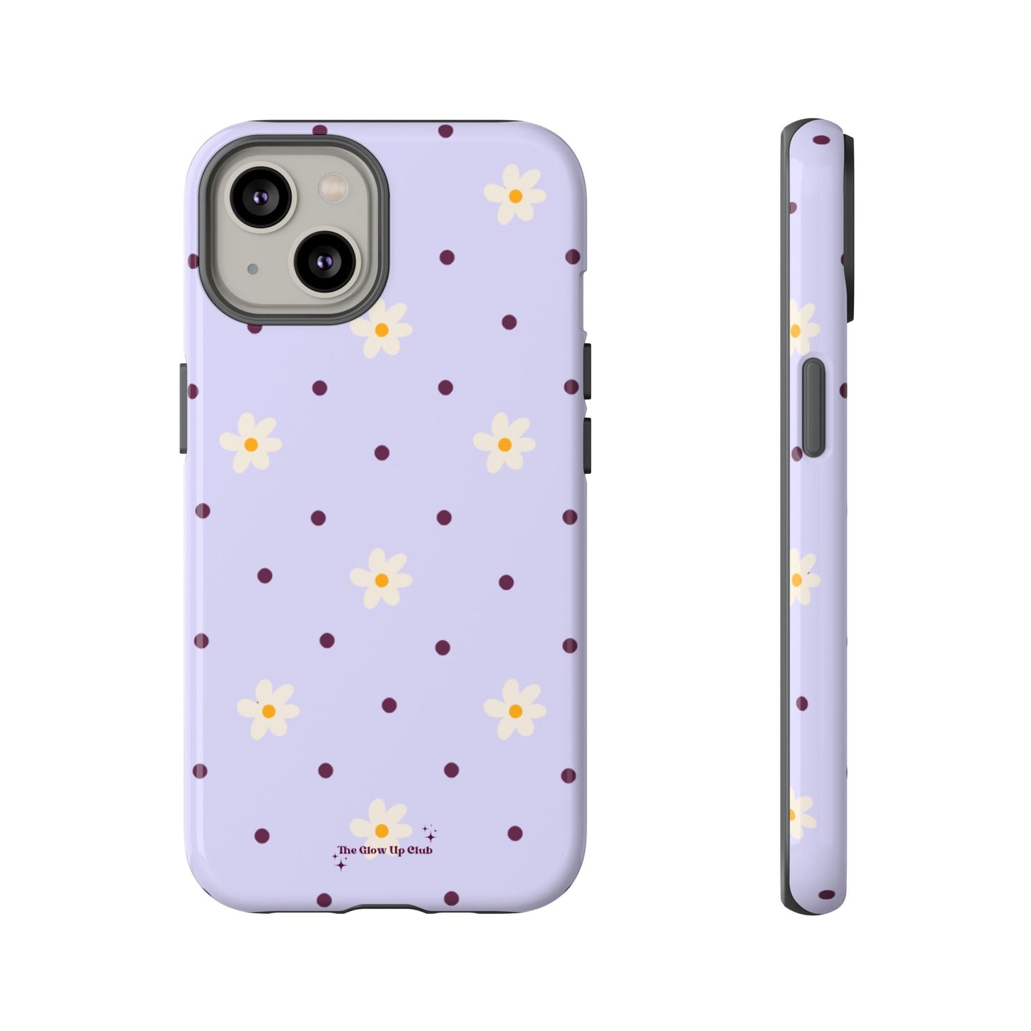 Flowers and dots purple - tough case