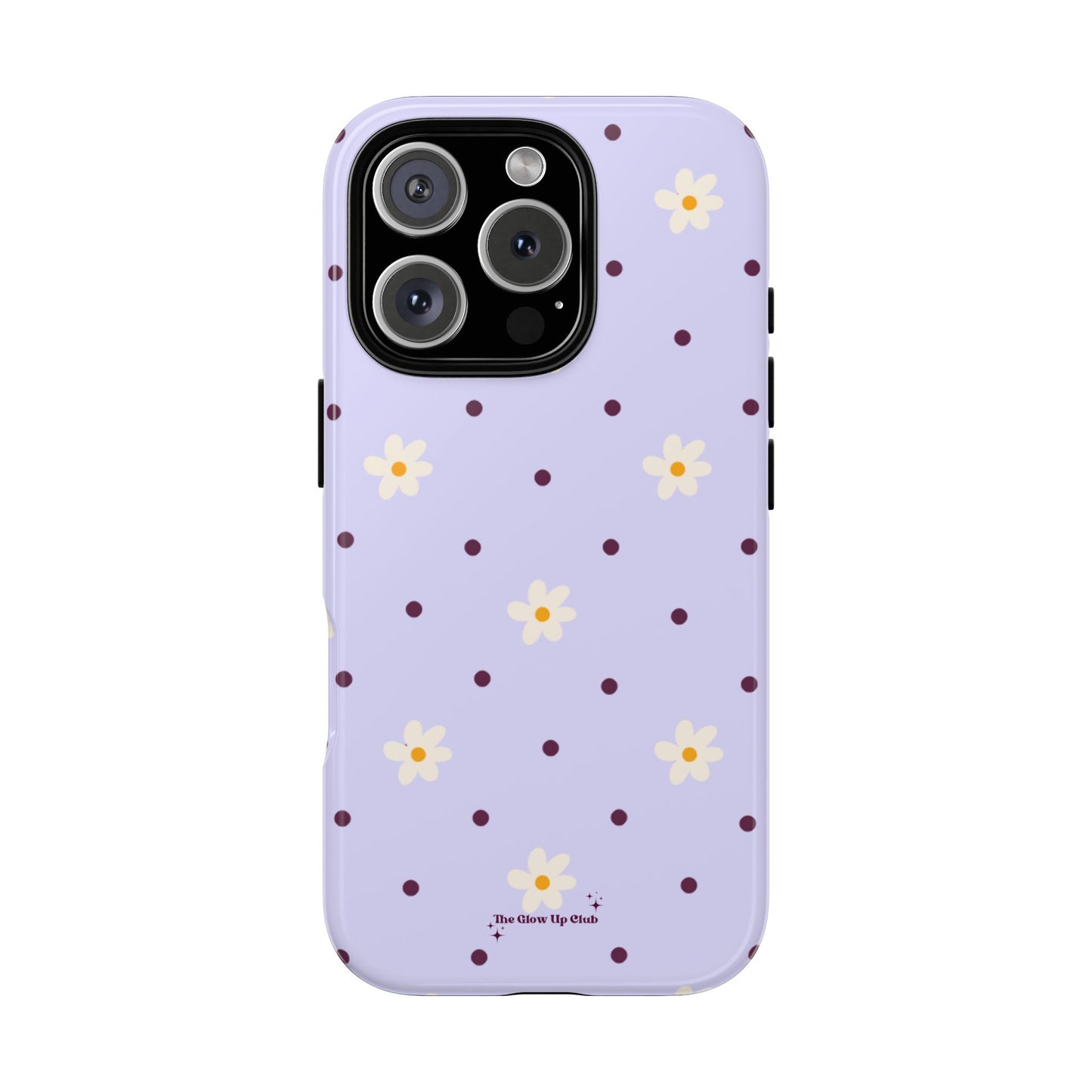 Flowers and dots purple - tough case