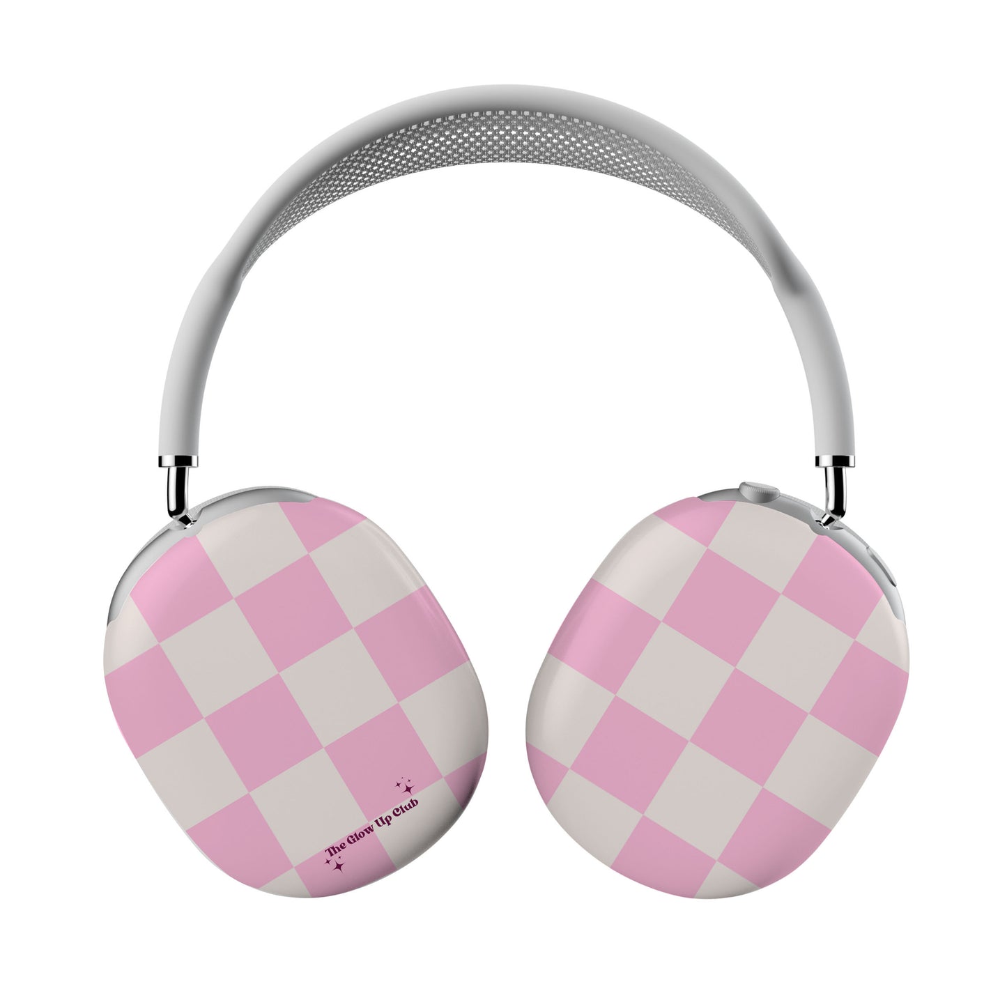 Bright pink checkers - AirPod Max Cases