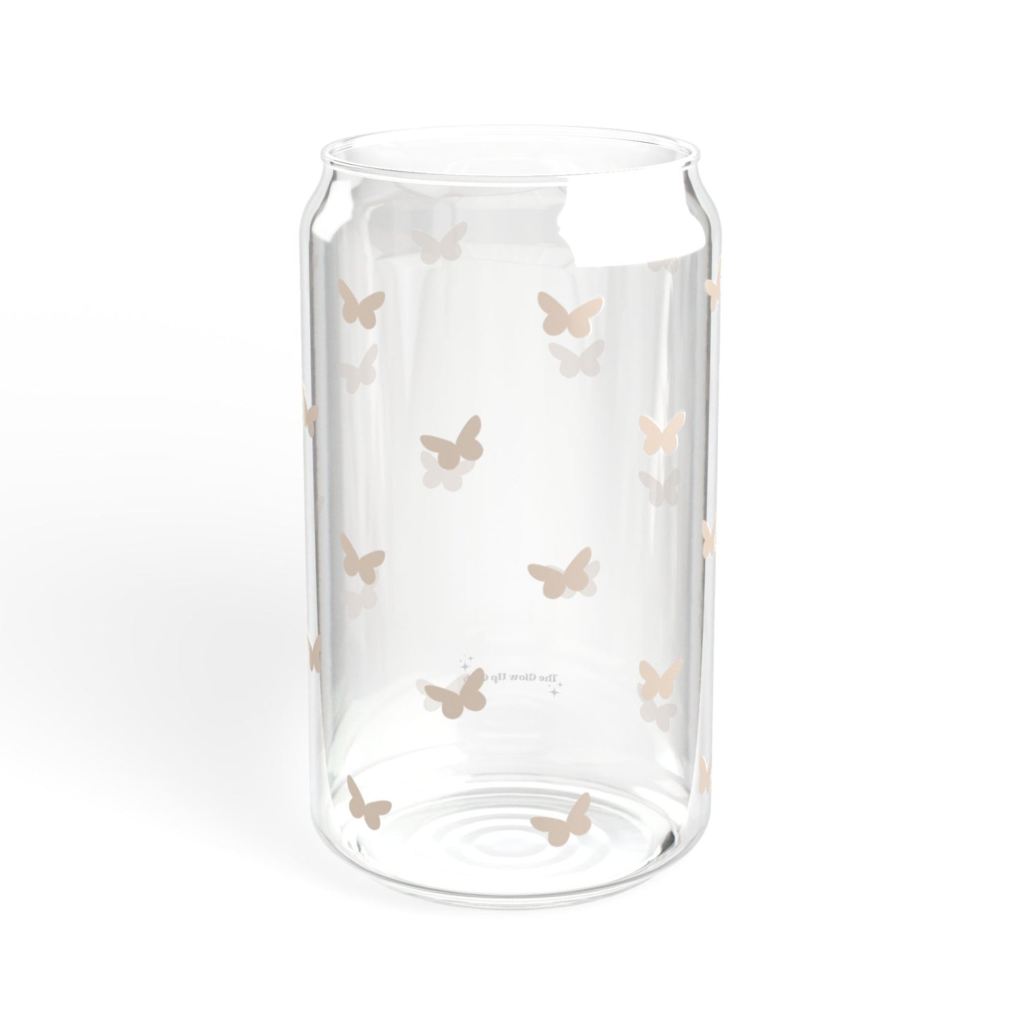 Mini butterflies - 16 oz Glass Sipper