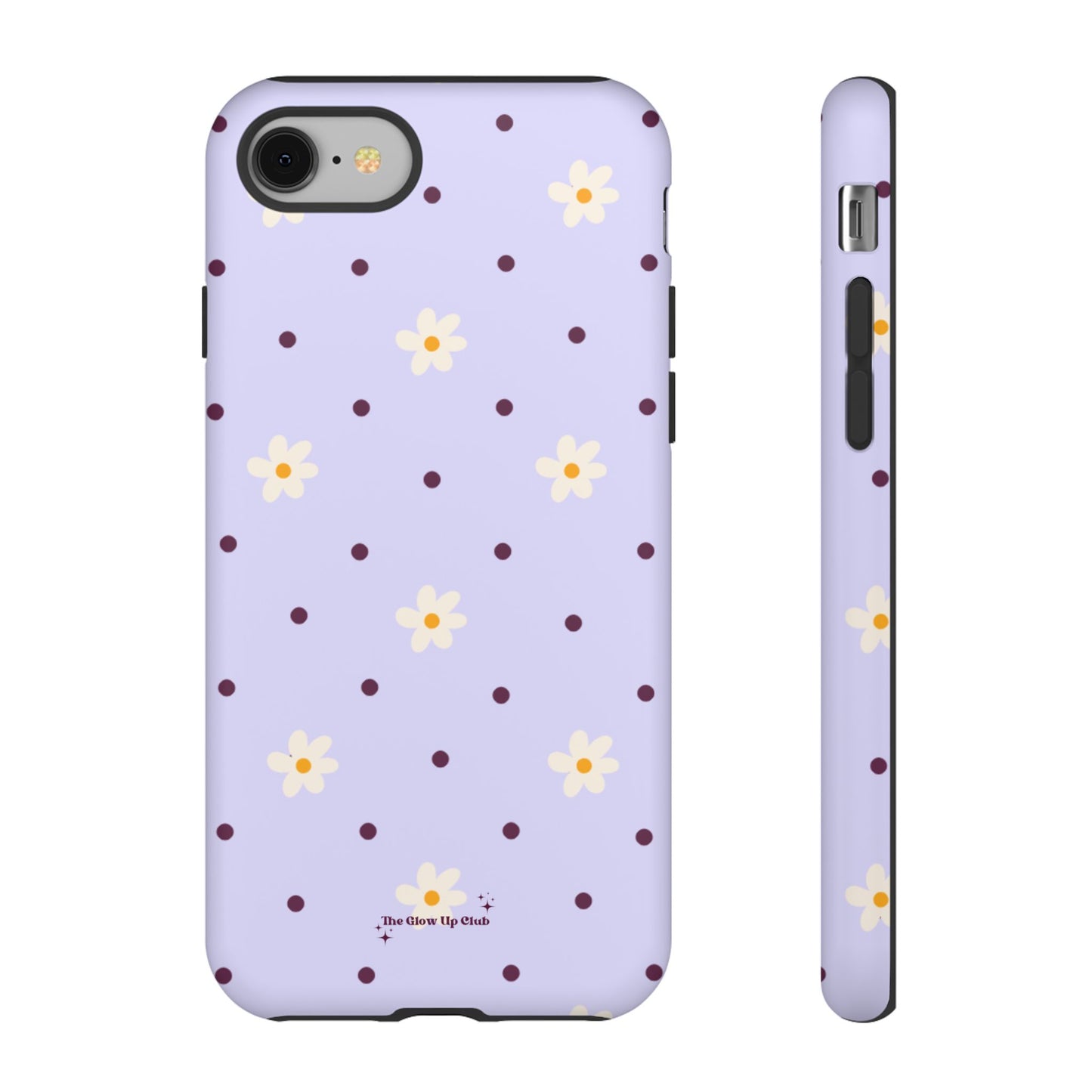 Flowers and dots purple - tough case