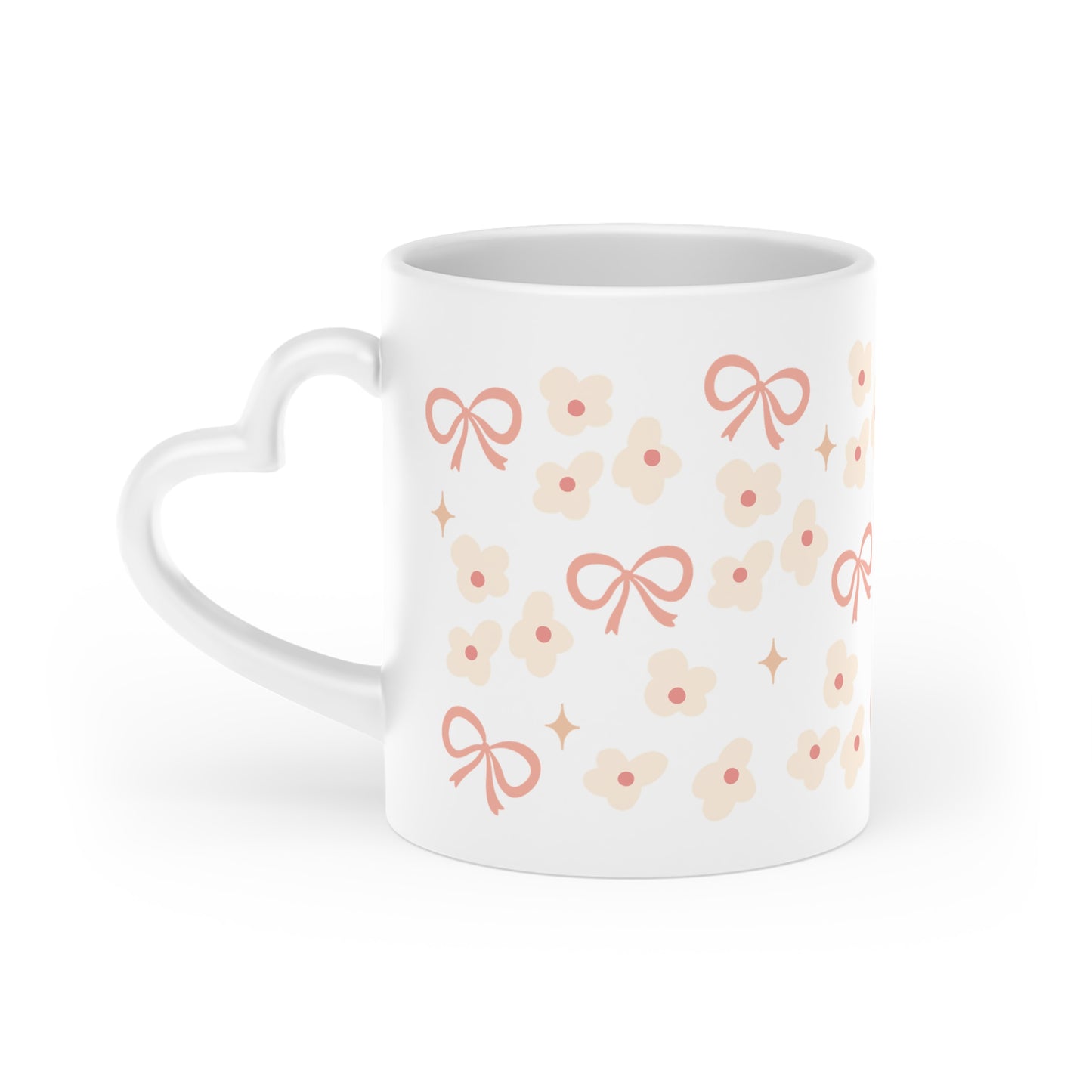 Girly pattern Heart-Shaped Mug