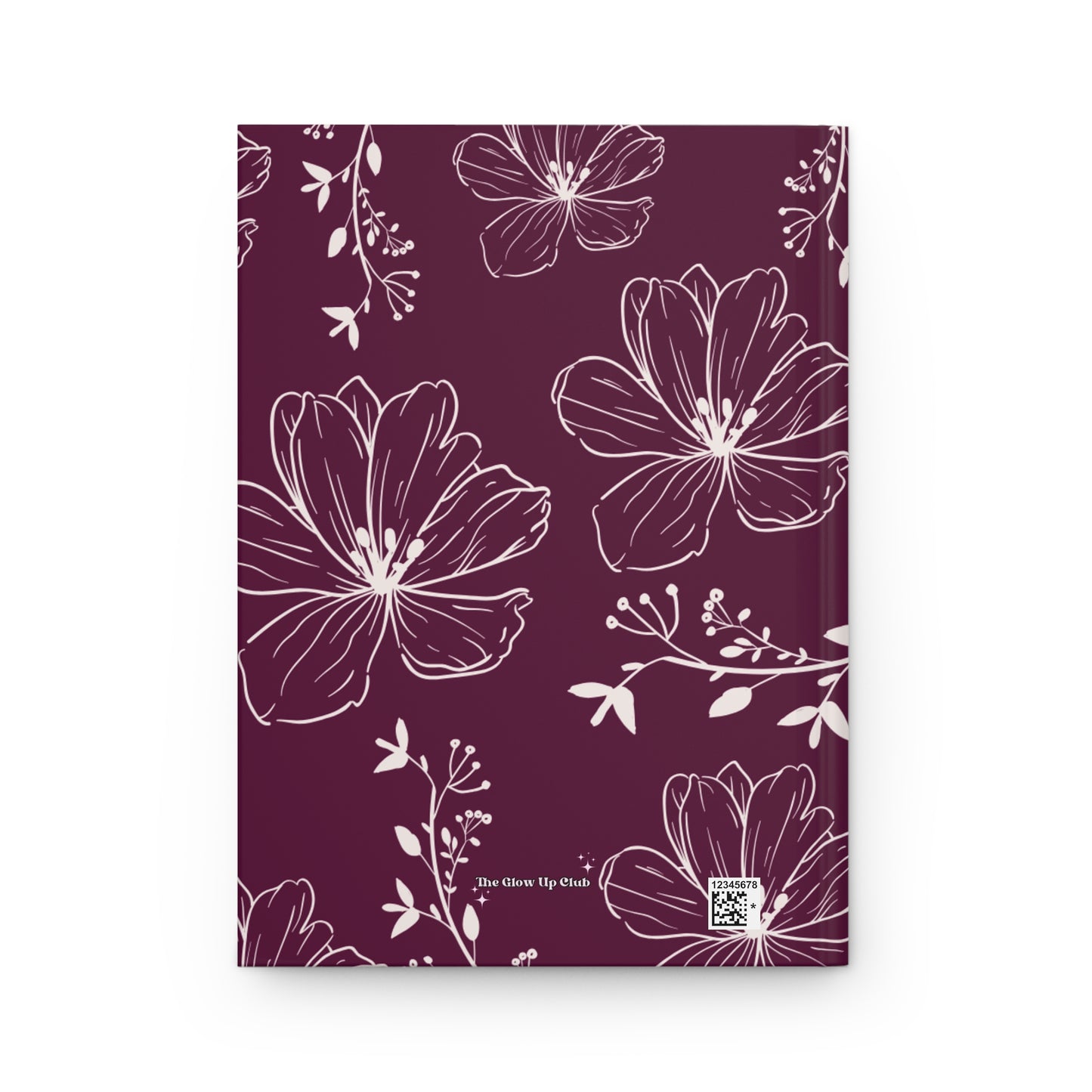 Realistic flowers burgundy Journal