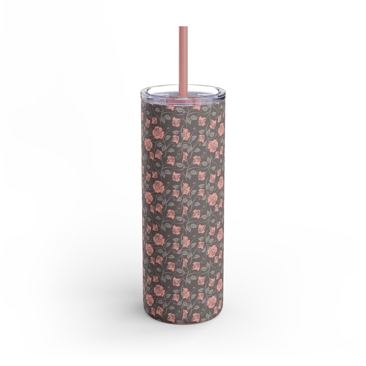 Small roses brown Tumbler, 20oz
