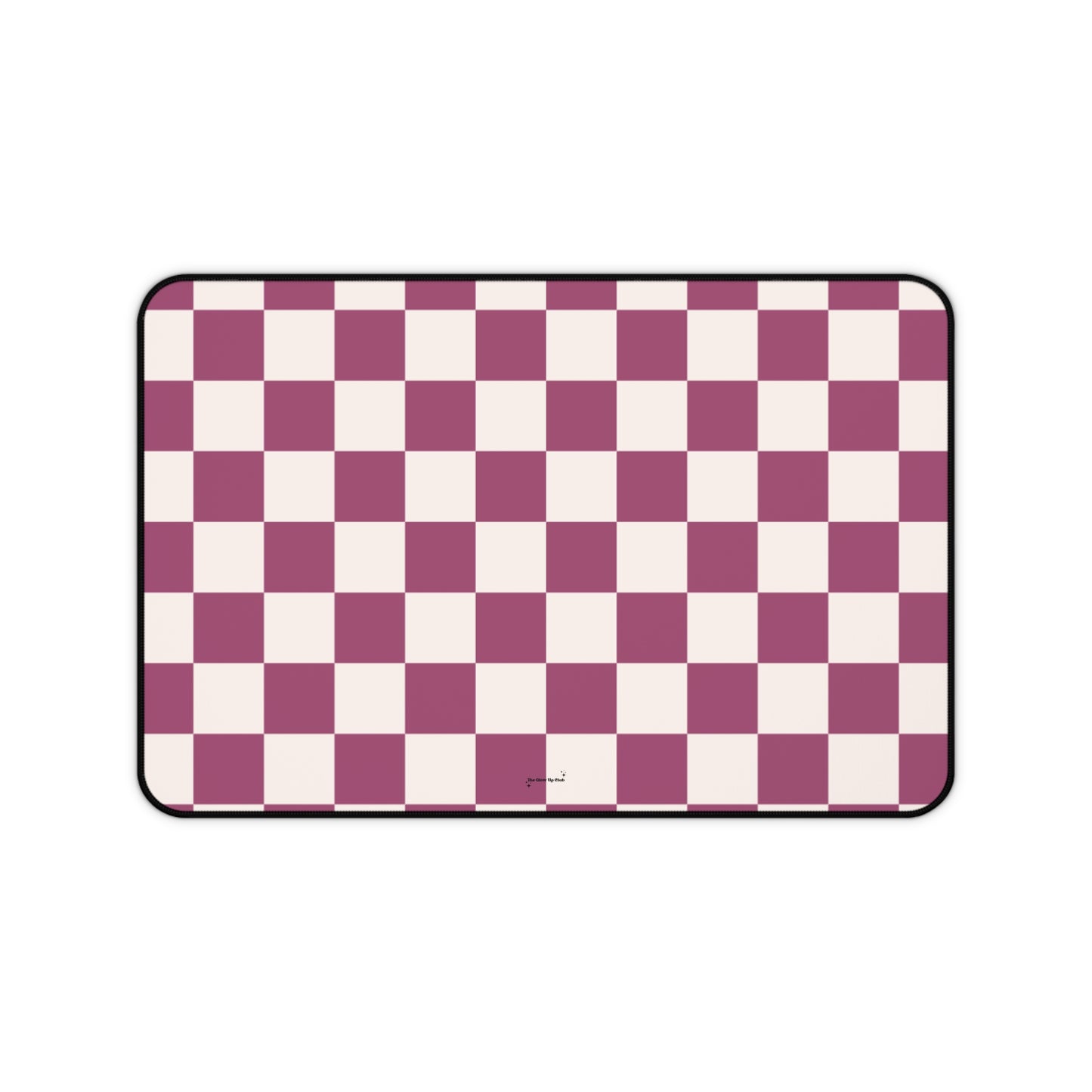 Burgundy checkers - Desk Mat