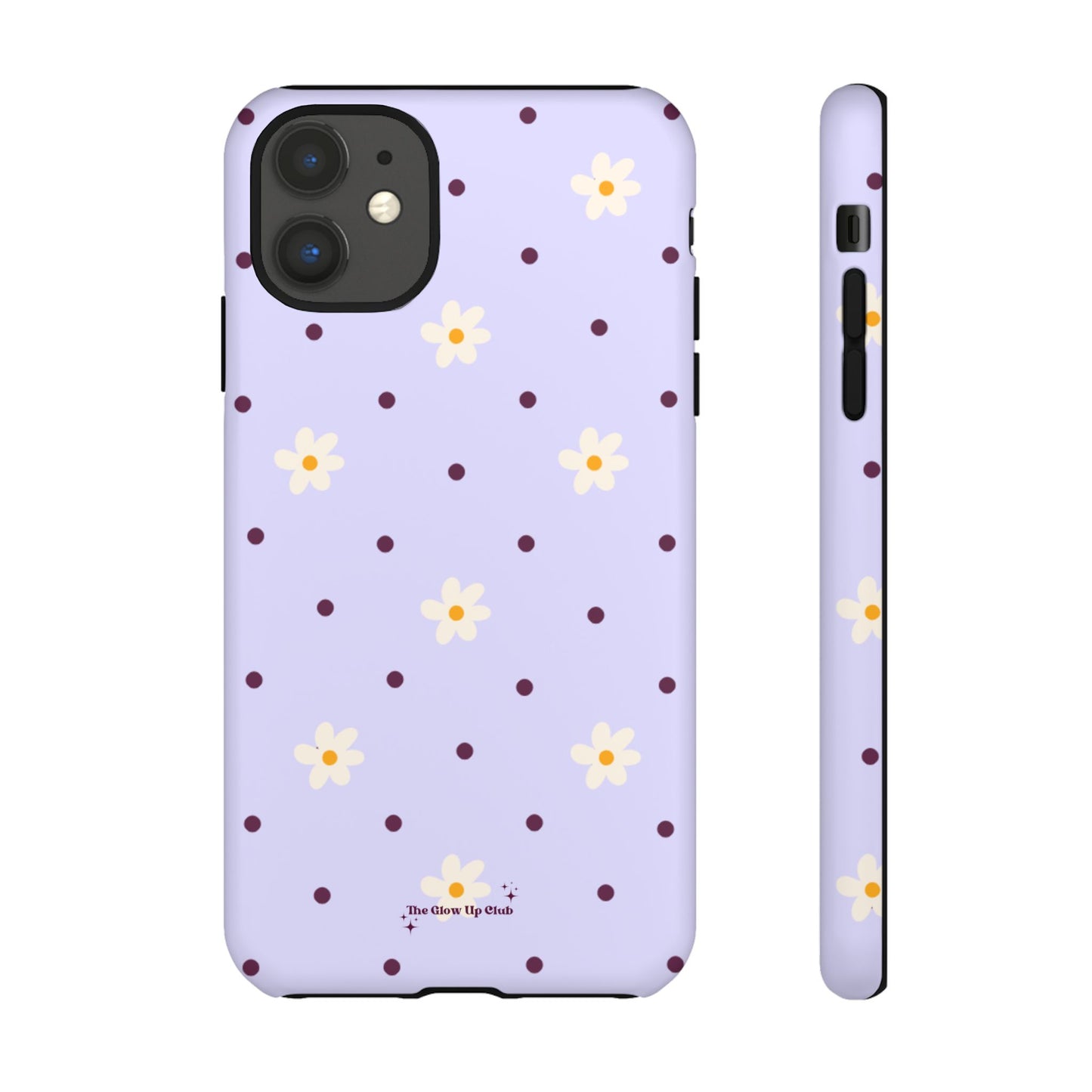 Flowers and dots purple - tough case