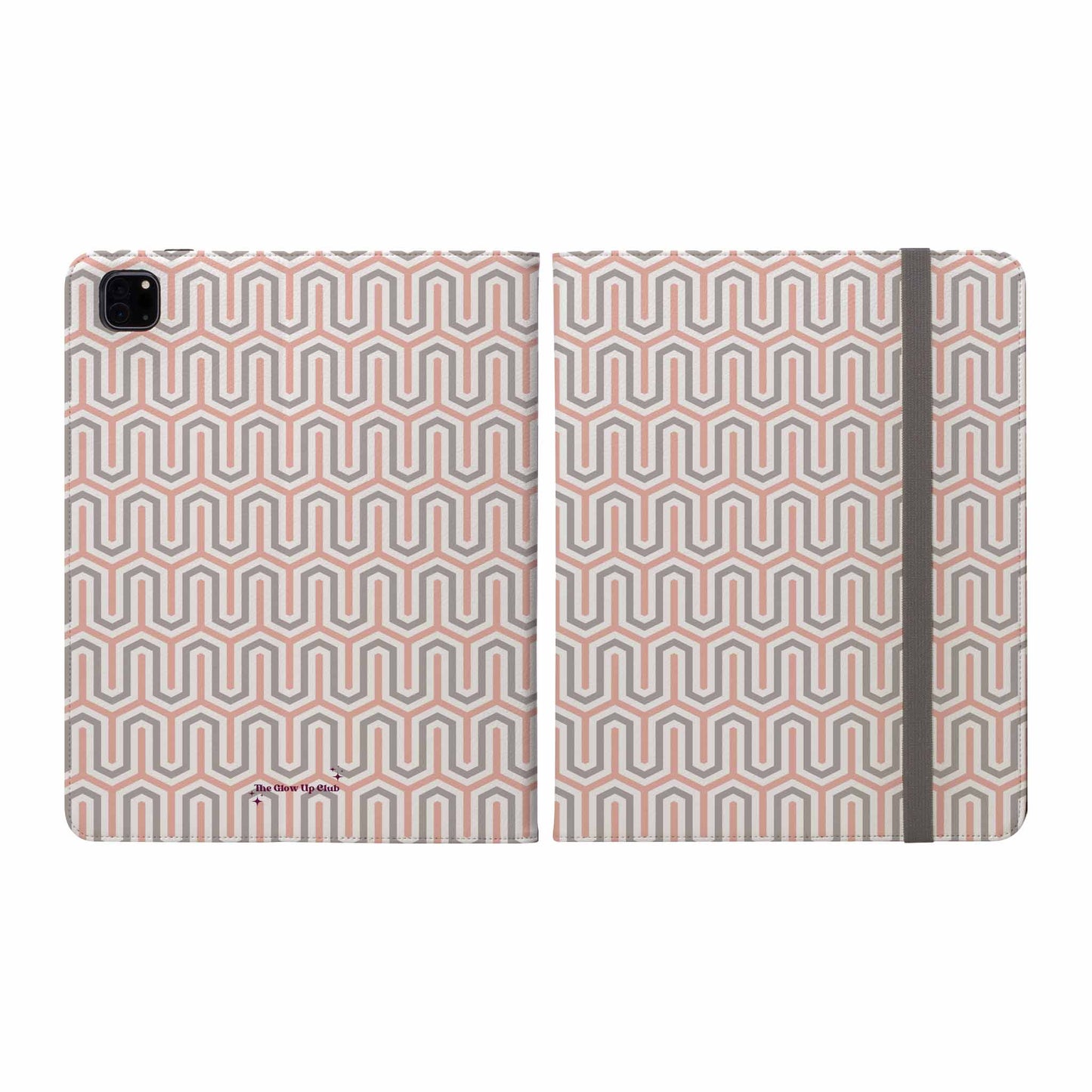 Pink grey pattern - iPad Case